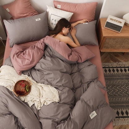 Brushed Polyester Duvet Cover Bedding Set | 13 Colours
