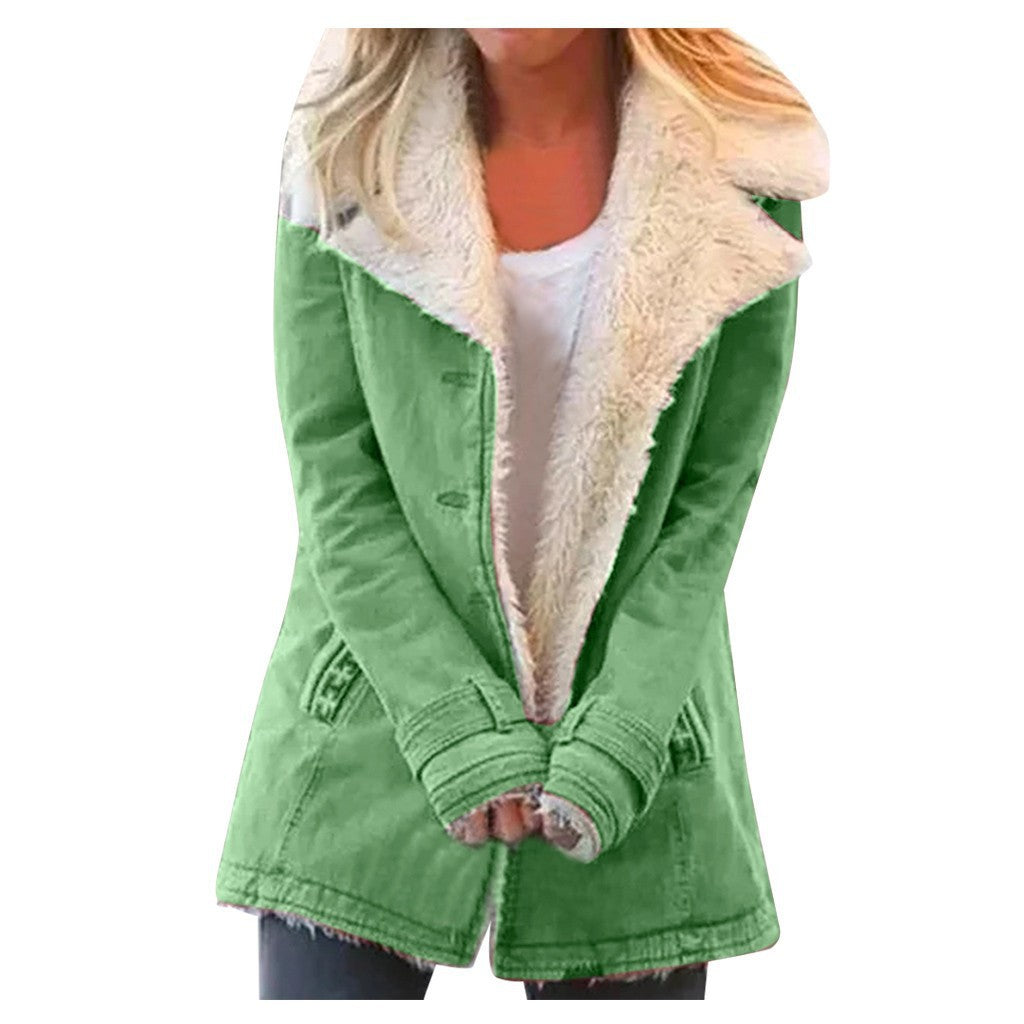Women's Fleece-Lined Padded Jacket | 13 Colours, Sizes S–5XL