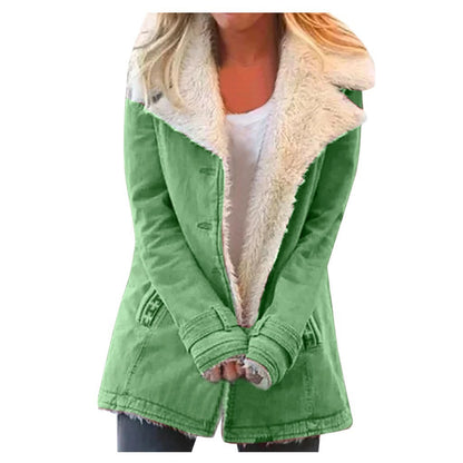 Women's Fleece-Lined Padded Jacket | 13 Colours, Sizes S–5XL