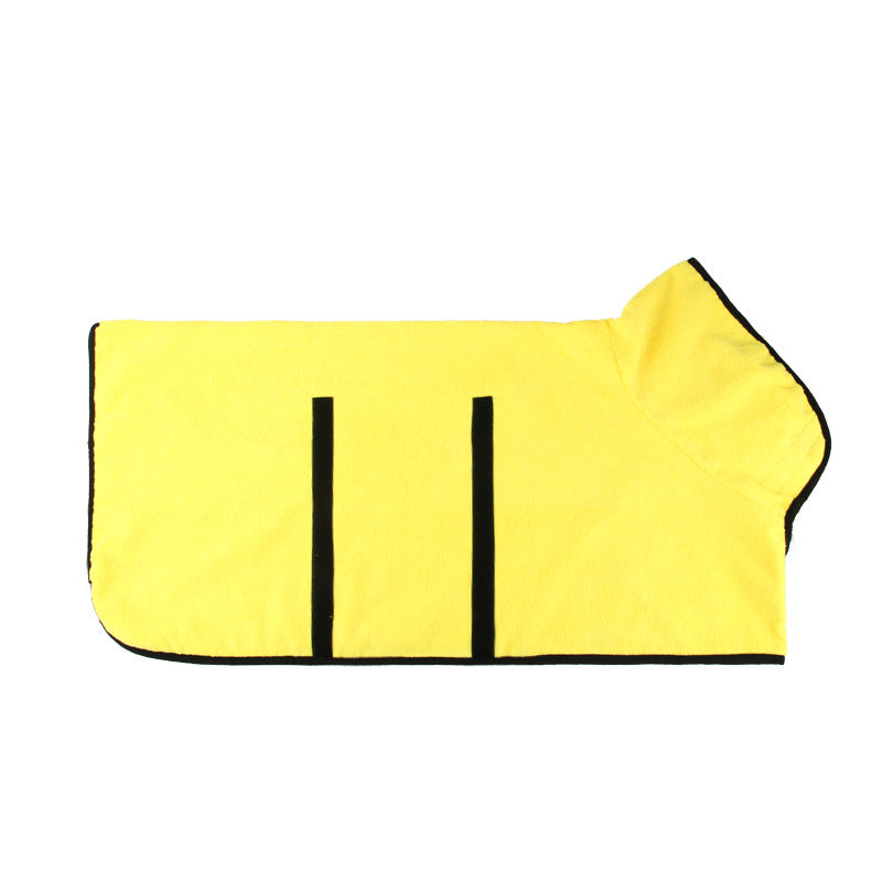 Microfibre Dog Bathrobe | Super Absorbent Quick-Dry Coat with Hook & Loop