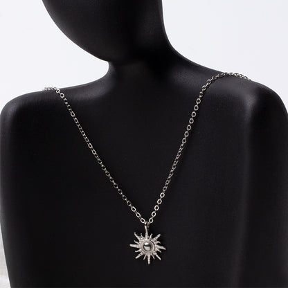 Sunlight-inspired Pendant Necklace Bold Clavicle Chain
