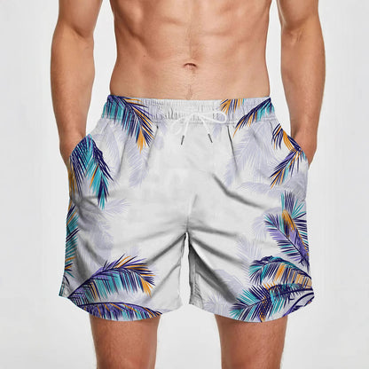 Men's 3D Digital Print Beach Shorts