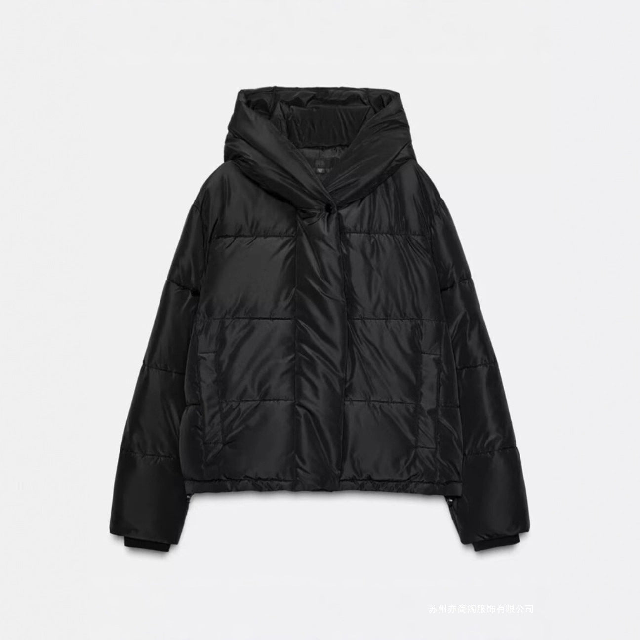 Women's Two-Tone Hooded Padded Jacket – 3 Colours | Sizes XS–L