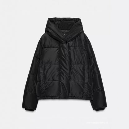 Women's Two-Tone Hooded Padded Jacket – 3 Colours | Sizes XS–L
