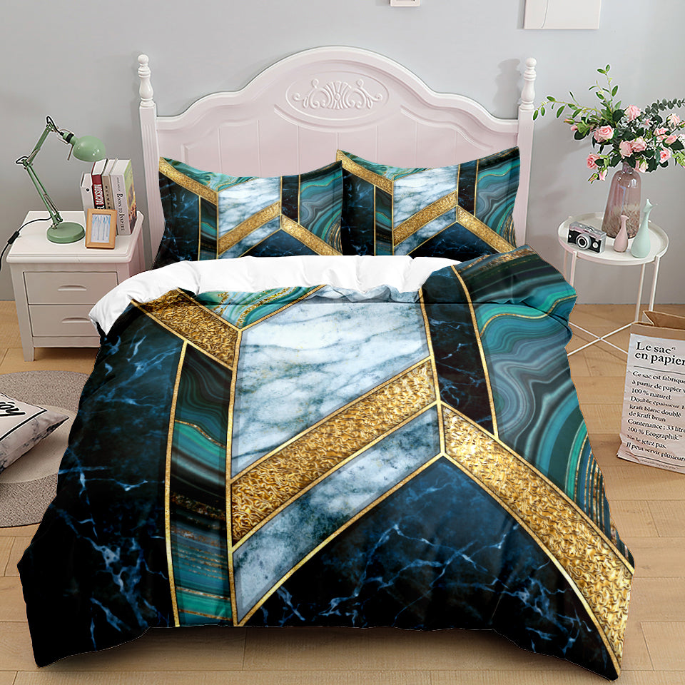 European Landscape Print Bedding Set | Multiple Sizes & Designs