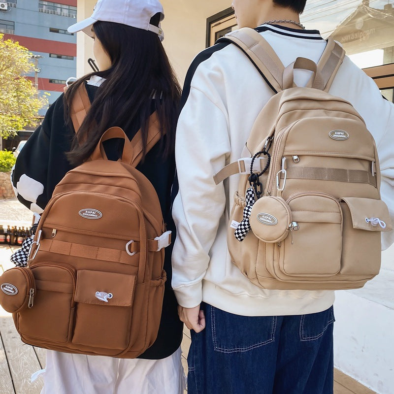 Unisex College Backpack – 36–55L Waterproof Nylon Laptop Bag