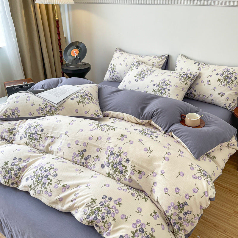 Jacquard Cotton Linen Bedding Set | 12+ Designs