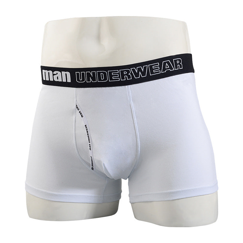 Men's Cotton Boxer Briefs – Cartoon Cat & Solid Colour Prints 17 Styles