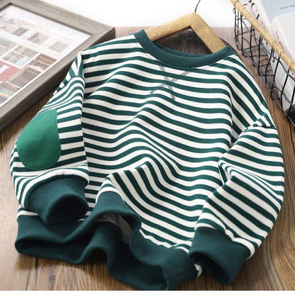 Children's Striped Long Sleeve Top | Unisex Kids T-Shirt