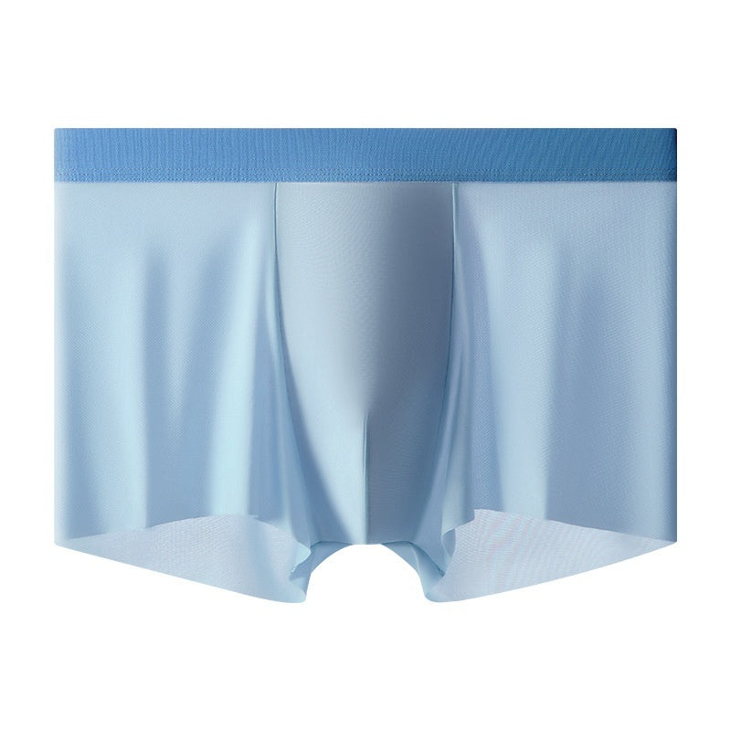 Men's Ice Silk Antibacterial Boxer Briefs – Cool Nylon Underwear 6 Colours