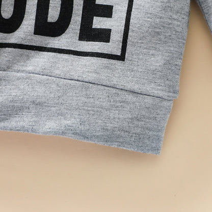 Boys Letter Print Sweatshirt Top | Toddler Casual Tops