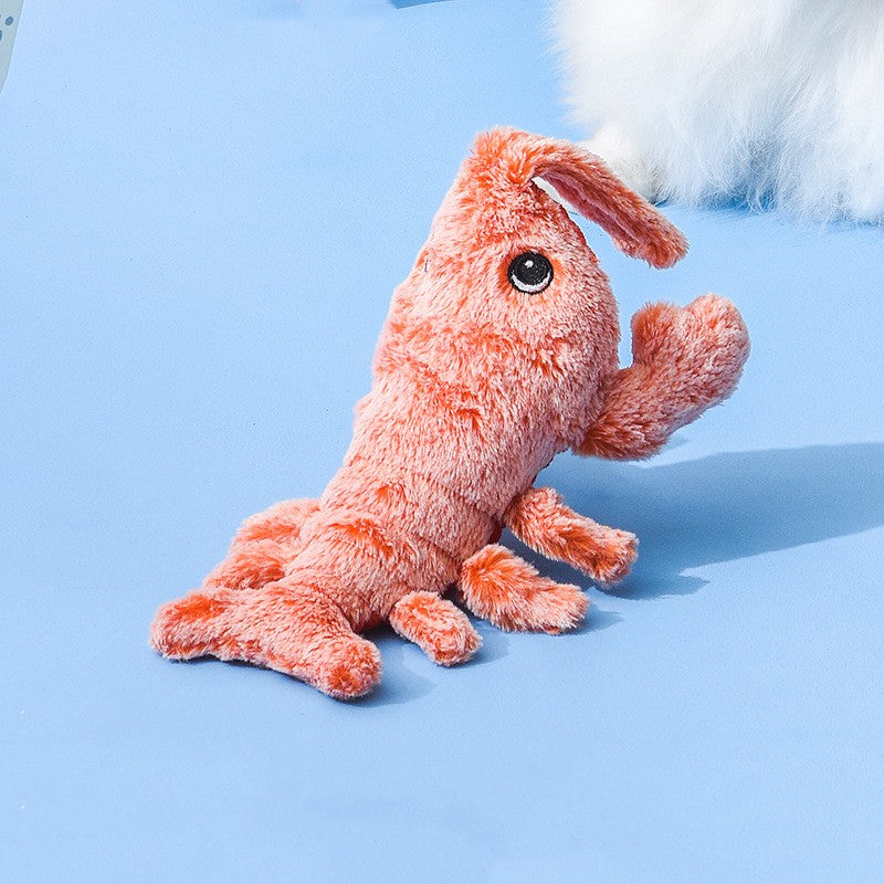 Electric Jumping Shrimp Cat Toy | USB Rechargeable Motion-Activated Plush