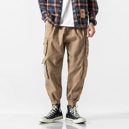 Men's Slim-Fit Cargo Jogger Trousers | S–3XL | Army Green, Black, Grey, Khaki