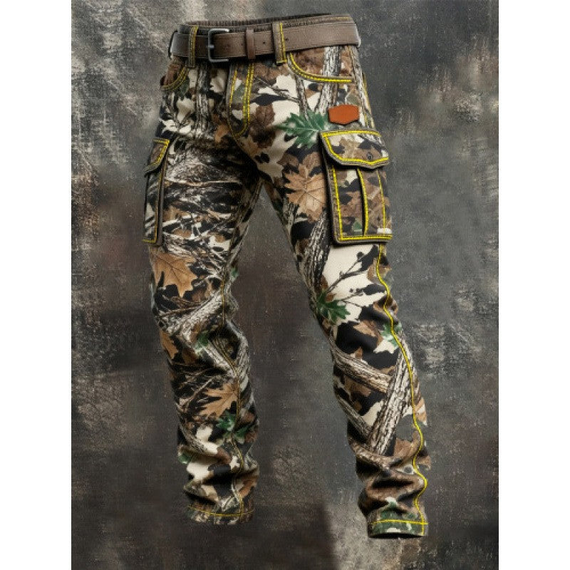 Men's Vintage Punk Printed Straight-Leg Trousers | 7 Styles S-4XL