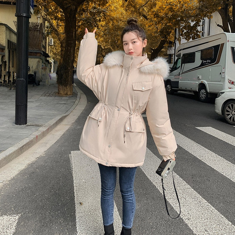 Women's Mid-Length Padded Coat - Thick Loose Fit, 4 Colours
