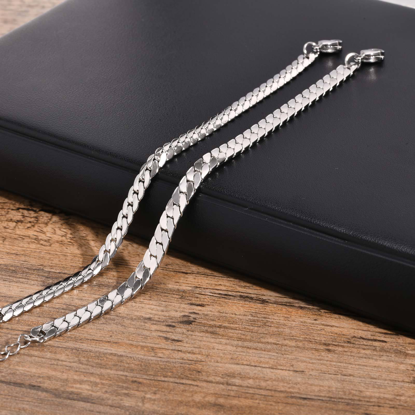 Men's Stainless Steel Chain Bracelet | 5.7mm & 6mm