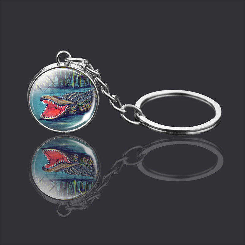 Animal Glass Ball Keychain | Double-Sided Design | 23 Animals