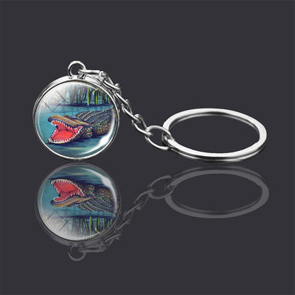 Animal Glass Ball Keychain | Double-Sided Design | 23 Animals