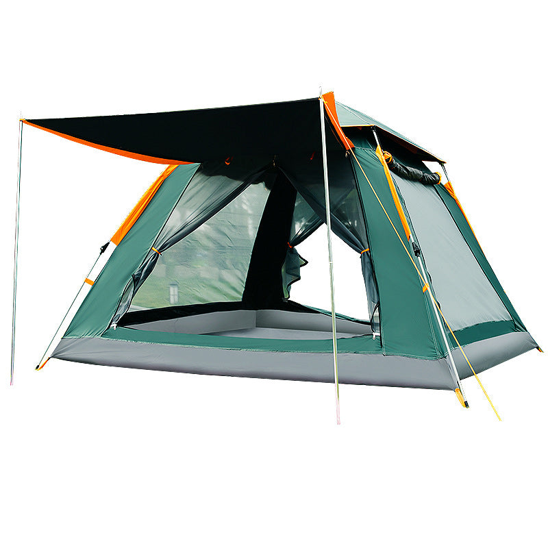 3-Person Beach & Camping Tent – Silver-Coated T210 Waterproof Quick-Pitch Tent with Optional Ground Mat