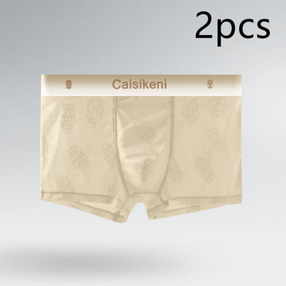 Men's Ice Silk Mesh Boxer Briefs – Quick-Dry Gradient Underwear