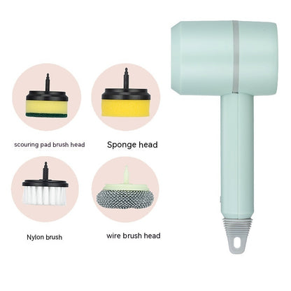 Electric Spin Scrubber Brush — USB Rechargeable Power Cleaning Brush with Interchangeable Heads