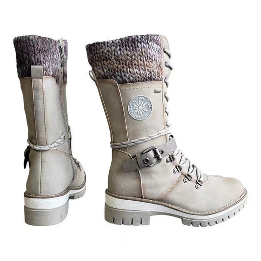 Women's Square Heel High-Cut Boots | 6 Colours | EU 35–43