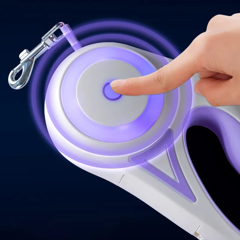 Retractable Dog Lead with LED Light | 3m & 5m