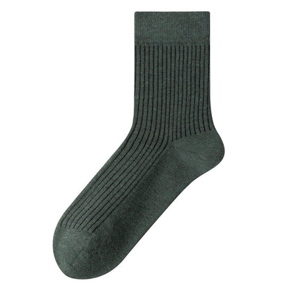 Men's 100% Cotton Mid-Calf Socks – Non-Slip Antibacterial Odour-Resistant 27 Colours
