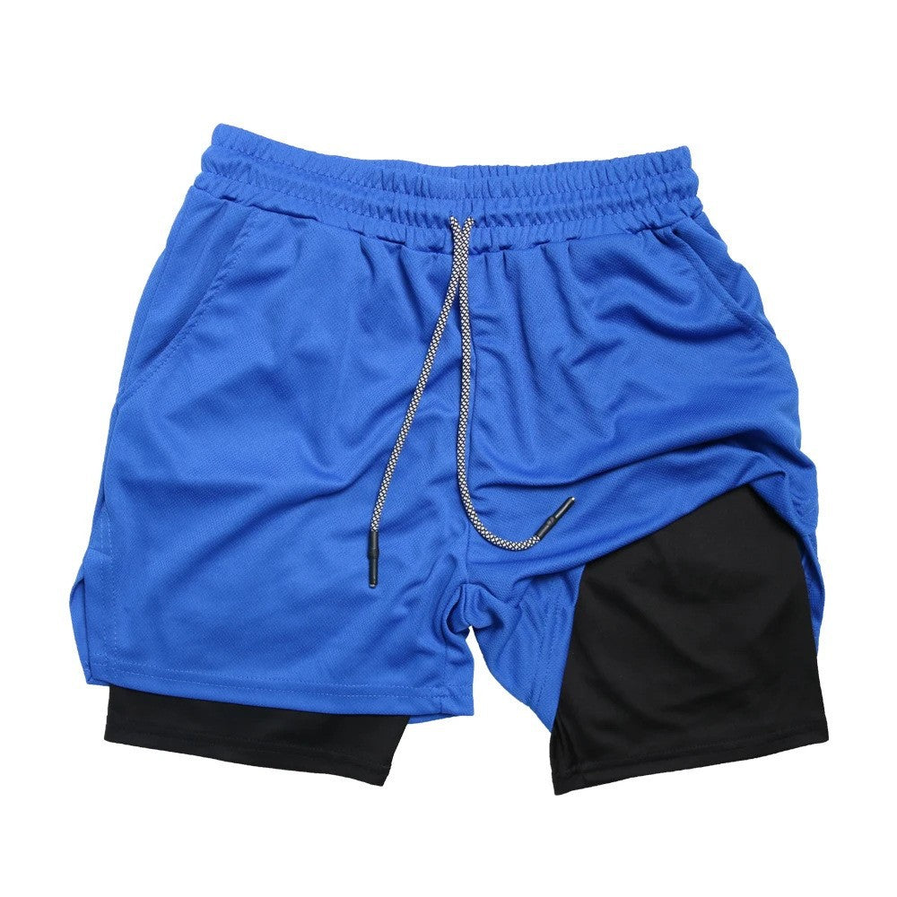 Men's Double-Layer Quick-Dry Sports Shorts | Pockets M-3XL
