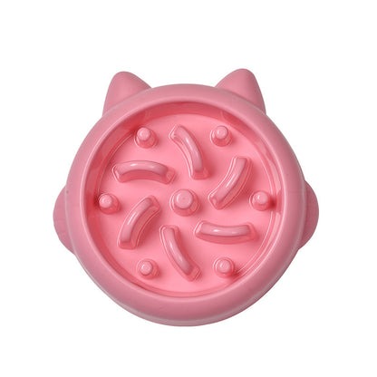 Slow Feeder Dog Bowl | Anti-Gulping Bone Pattern Puzzle Bowl