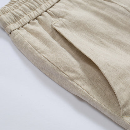 Men's 100% Linen Casual Shorts | Loose Fit S-4XL