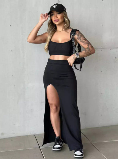 Women's Slit Bodycon Mini Skirt