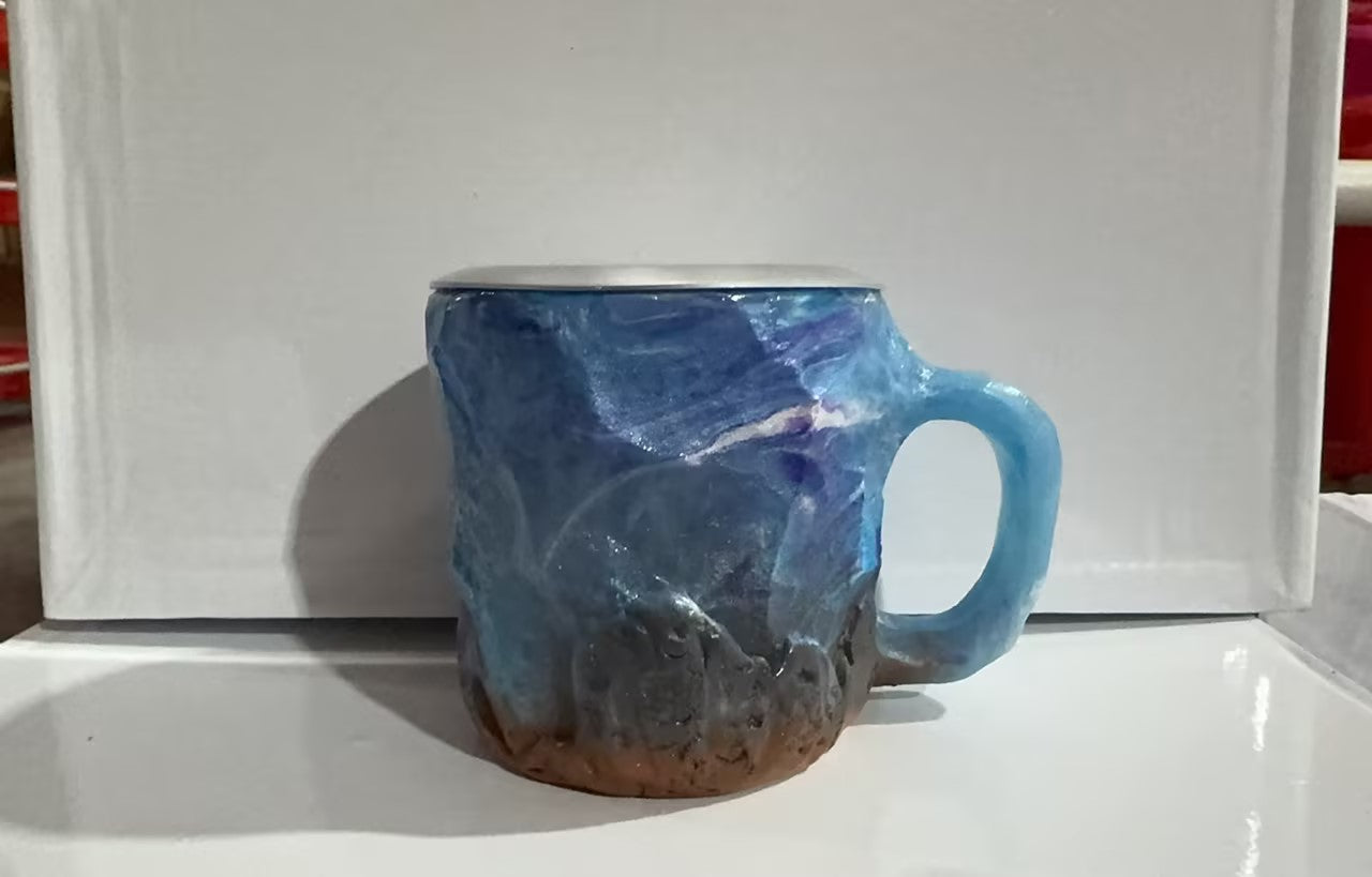 400ml Mineral Crystal-Effect Resin Coffee Mug