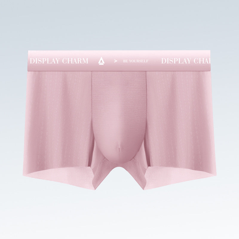 Men's Seamless Nylon Boxer Briefs – Breathable & Quick-Dry