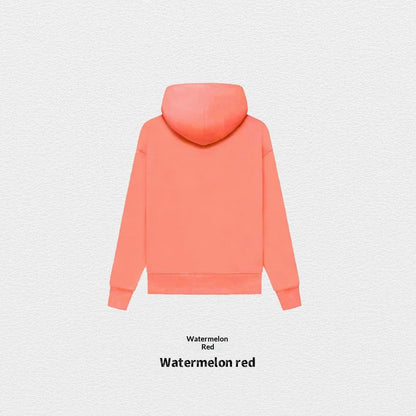 Women's Fleece-Lined Cotton Hoodie | Solid Colour Pullover Sweatshirt