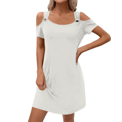 Women's Solid Colour Elegant Midi Skirt
