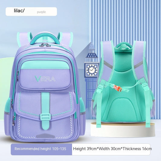 Kids' Spine-Protection Waterproof School Backpack – S & L