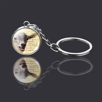 Animal Glass Ball Keychain | Double-Sided Design | 23 Animals