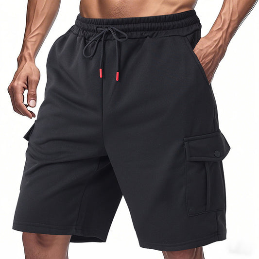 Men's Loose-Fit Terry Cargo Shorts