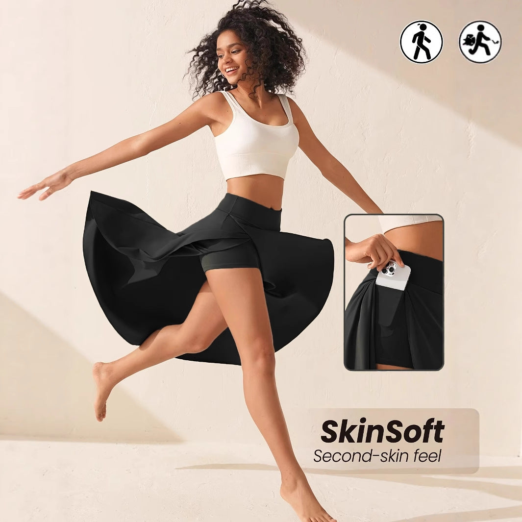 Women's Asymmetric Ruffle Trim Maxi Skirt