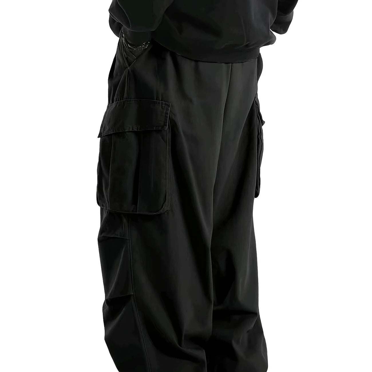 Men's High Waist Straight-Leg Trousers with Belt | 3 Colours S-2XL