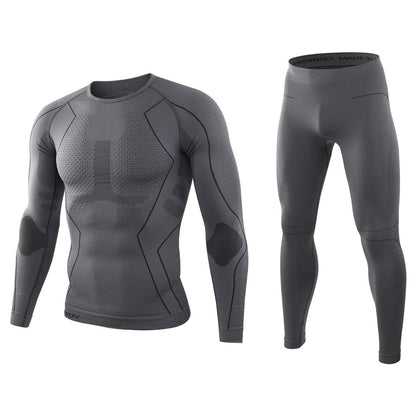 Men's Knitted Thermal Underwear Set | Cotton Base Layer