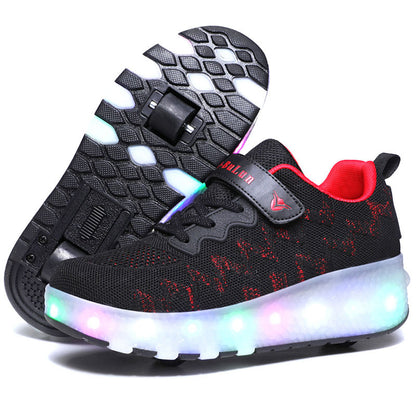 Children's LED Wheel Shoes | USB Rechargeable Roller Skate Shoes