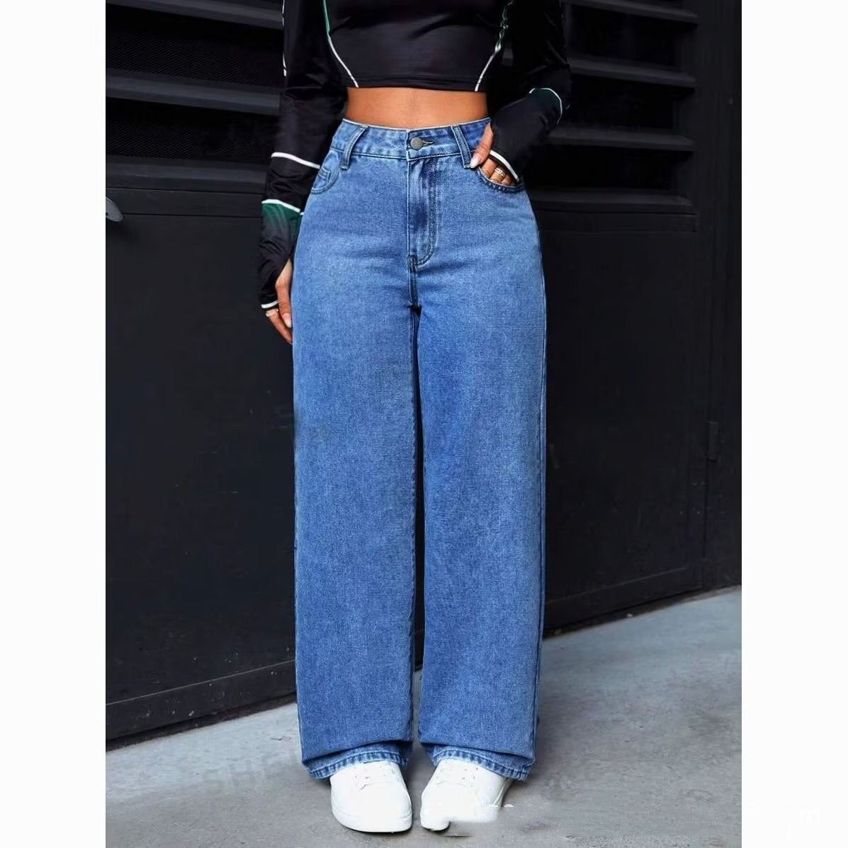 Women's High-Waist Straight-Leg Jeans | S to 3XL | 4 Colours