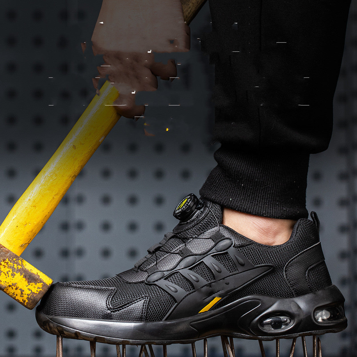 Men's Steel Toe Cap Safety Shoes – Breathable Work Trainers
