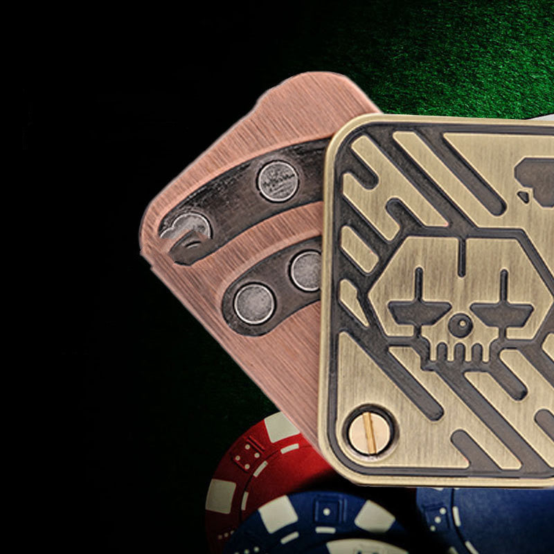 Copper Double-Rail Magnetic Fidget Slider Toy