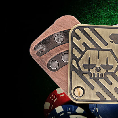 Copper Double-Rail Magnetic Fidget Slider Toy