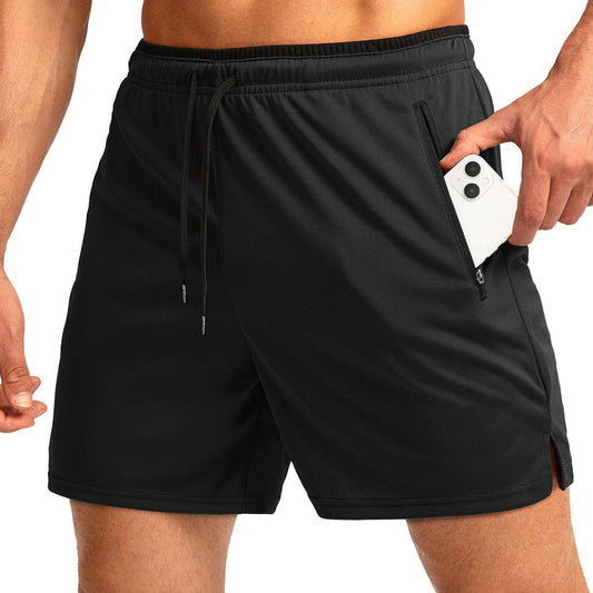 Men's Quick-Dry Running Shorts | Belt & Zipper Pocket Lightweight S-3XL