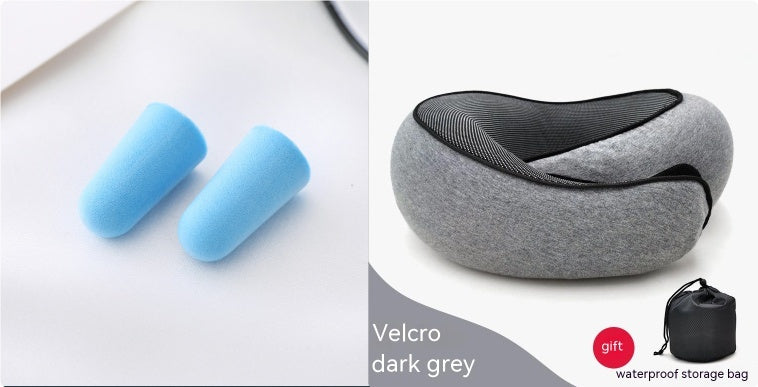 Memory Foam Travel Neck Pillow — U-Shaped Neck Support for Flights, Commuting & Long Journeys