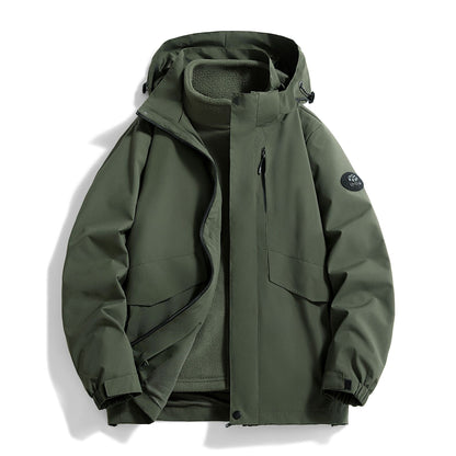Women's Velvet Zip Jacket | 3D Effect Casual Coat | S-5XL